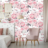 Watercolor Flowers with Leaves  Wallpaper